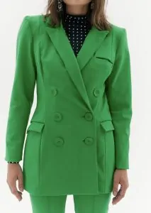 Blazer Alfaiataria Alongado Verde - Amar de Amarante