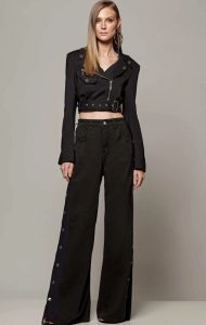 Calça Jeans Detalhe Lateral - Caos