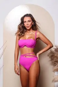 Top Reto Trama Rosa - Karla Vivian Beach Brazil