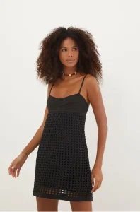 Vestido Curto Tidsy Tricot Black - ViX