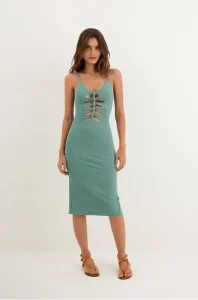 Vestido Midi Seraphine Seaglass - Vix