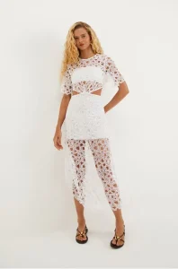 Vestido Longo Joelle Off White - Vix