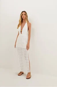 Vestido Longo Maryse Off White - ViX