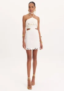 Vestido Curto Sarja Bordado - Amarante Do Brasil