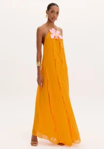 Vestido Longo Frente Unica - Amarante