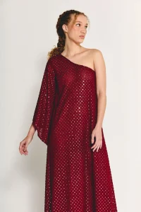 Vestido Raissa Vermelho Ameixa - ByNV