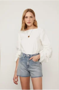 Bermuda Jeans Box Com Barra a Fio - Animale