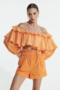 Blusa Babado - L'cecci - Laranja Niteroi