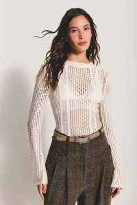 Body Tricot Sandra Bege Fog - ByNV