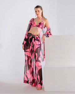 CONJUNTO CAMISA TOP E CALÇA - CAOS