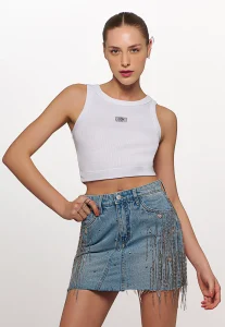 Cropped Malha Canelada - CAOS