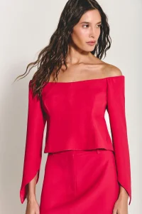Blusa Gina Vermelho Goiaba - ByNV