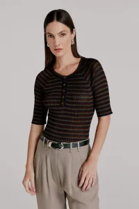 Blusa Tricot Lilia Verde Army - ByNV