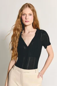 Blusa Tricot Luana Preto - ByNV