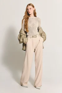 Calça Fernanda Bege Fog - ByNV