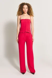 Calça Fernanda Vermelho Goiaba - ByNV