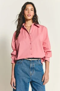 Camisa Ligia Rosa Malve - ByNV