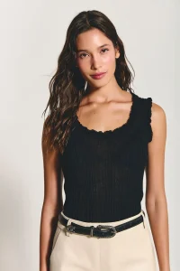 Regata Tricot Tina Preto - ByNV