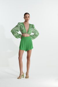 Short Soft com Elastico Verde - L'Cecci