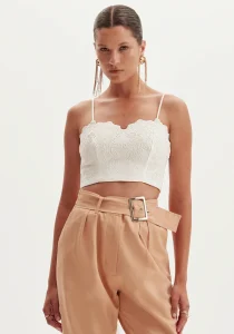 Top Cropped Bordado - Amarante do Brasil